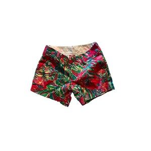 Lily Pulitzer Shorts The Callahan Bright Pink Size 00 Floral Chino Tropical